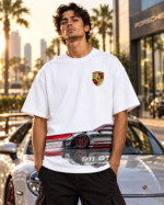 DERANCE Men's 240 GSM Pure Cotton Oversized Graphic T-Shirt - Image 2