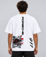 DERANCE Men's 240 GSM Pure Cotton Oversized Graphic T-Shirt - Image 3